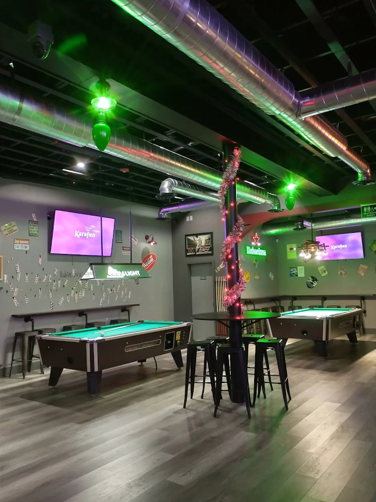 Rubies Sports Bar pool hall exterior/interior