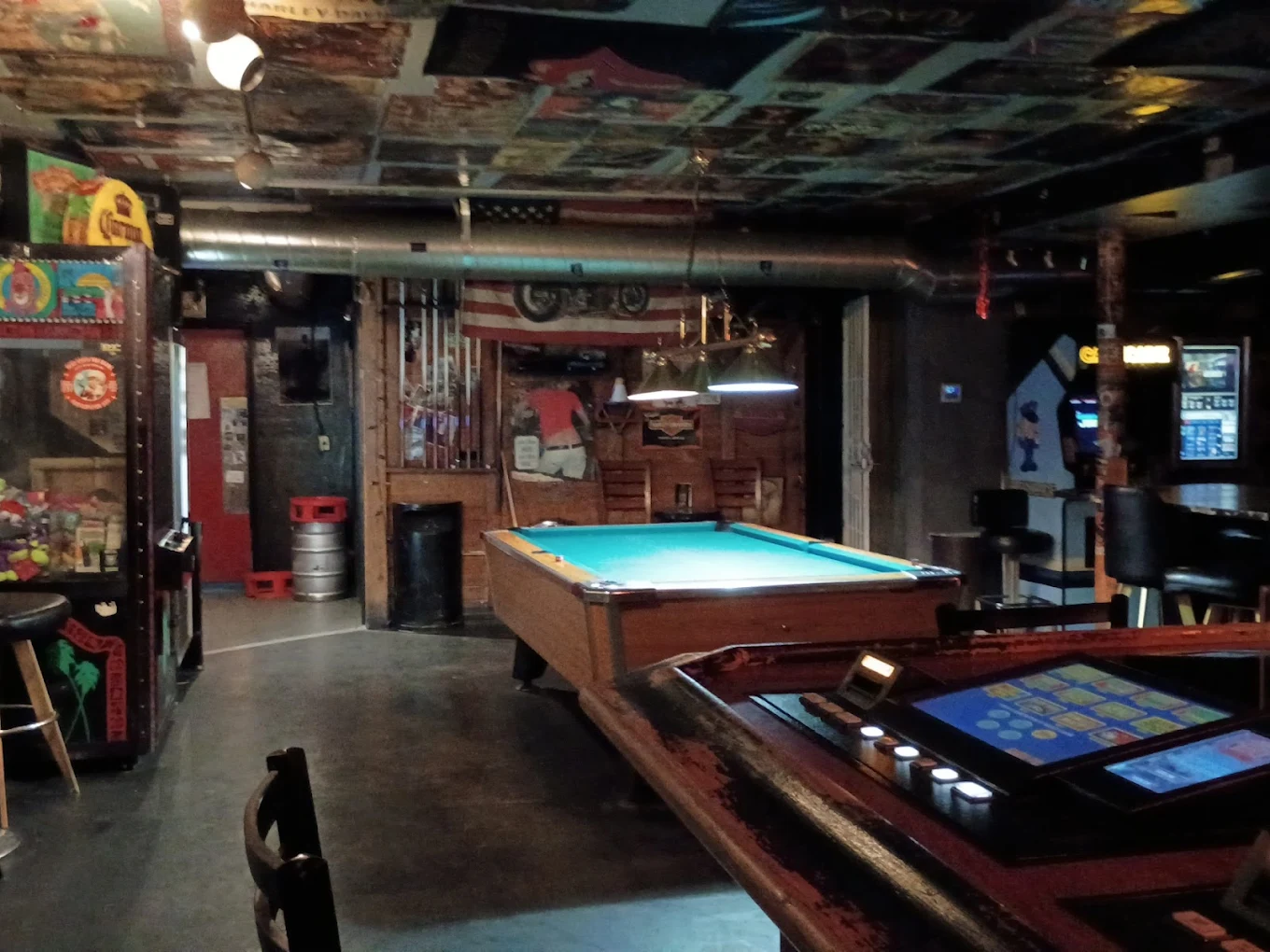 Davidsons Distillery pool hall exterior/interior