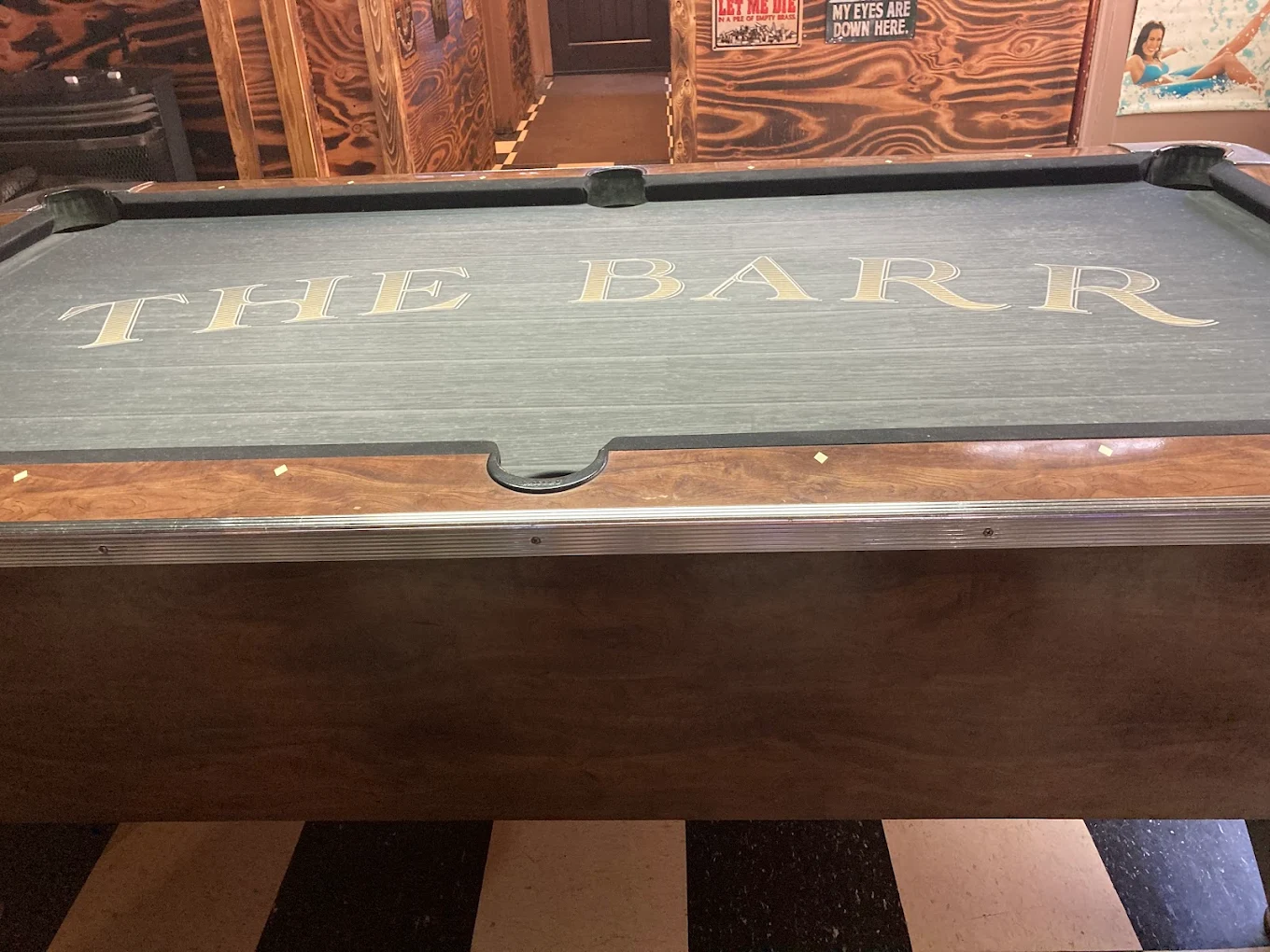 The Barr pool hall exterior/interior