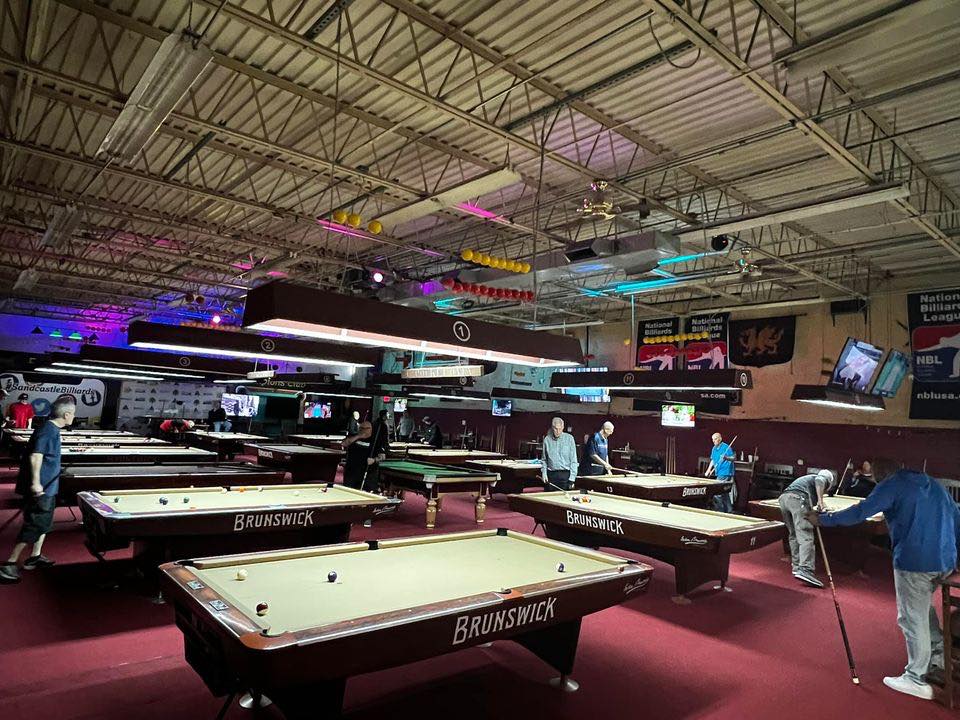 Sandcastle Billiards pool hall exterior/interior