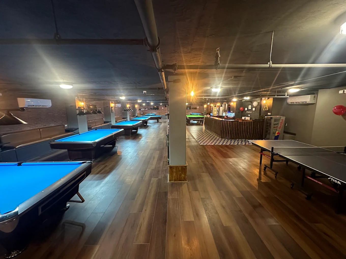 Crazy Cues Billiards pool hall exterior/interior