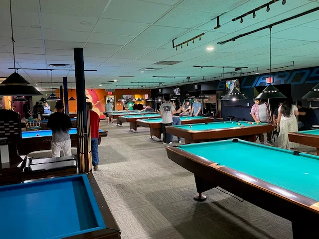 Qzone Billiard pool hall exterior/interior
