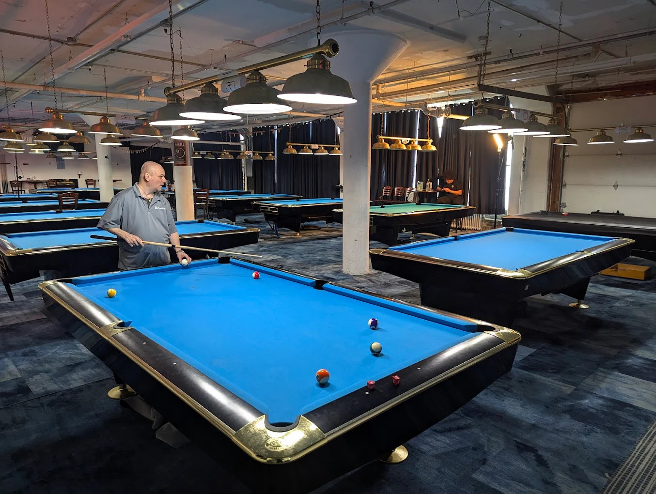 Hoboken Billiards pool hall exterior/interior