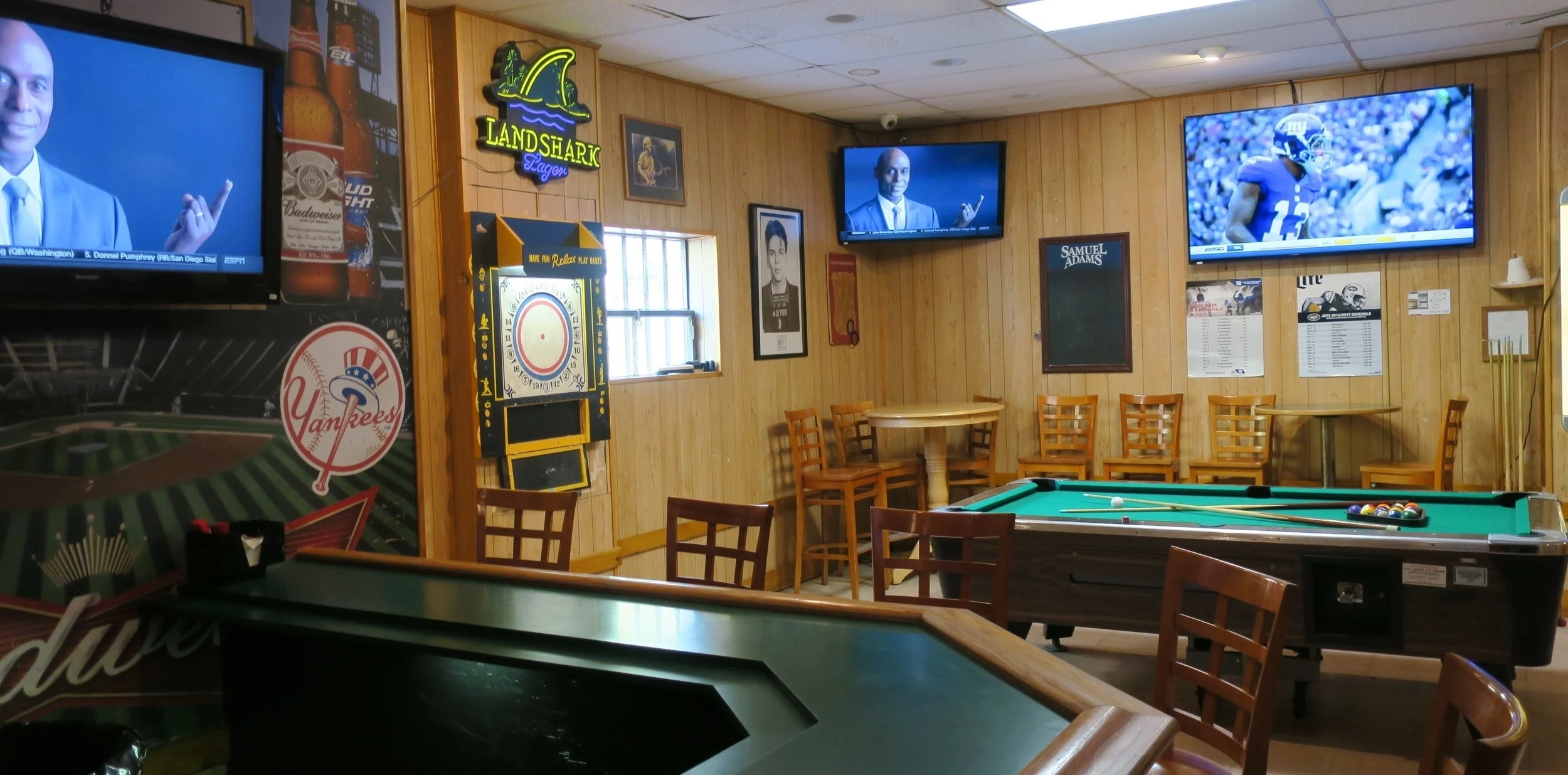 Old Village Pub pool hall exterior/interior