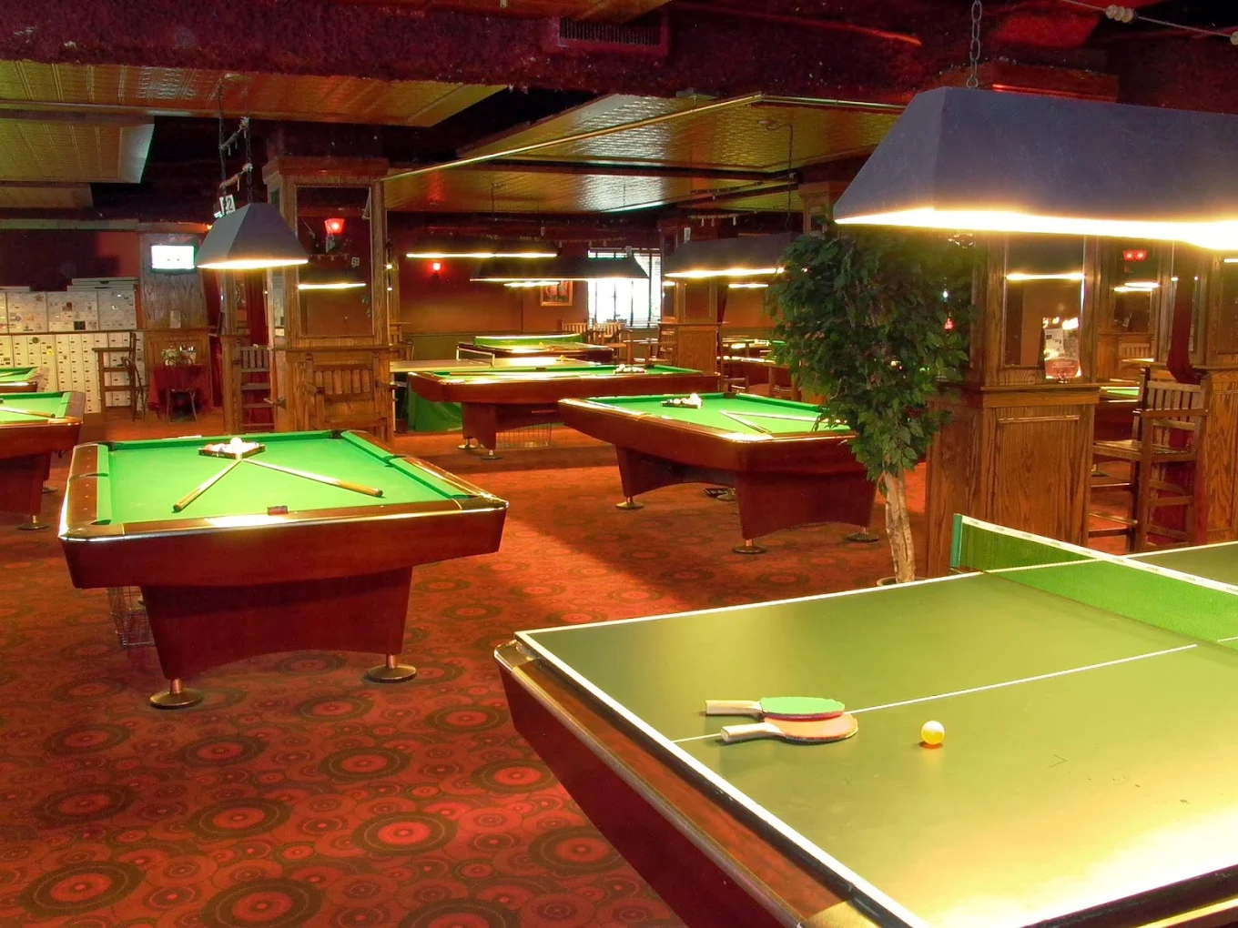 Amsterdam Billiards Club pool hall exterior/interior