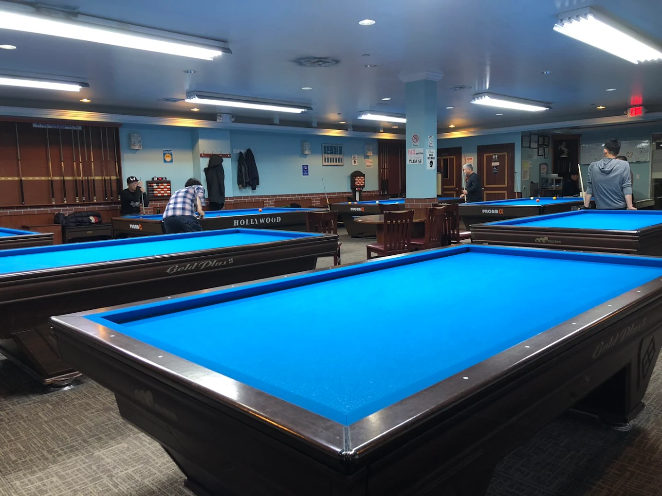 154 Seven Billiards pool hall exterior/interior