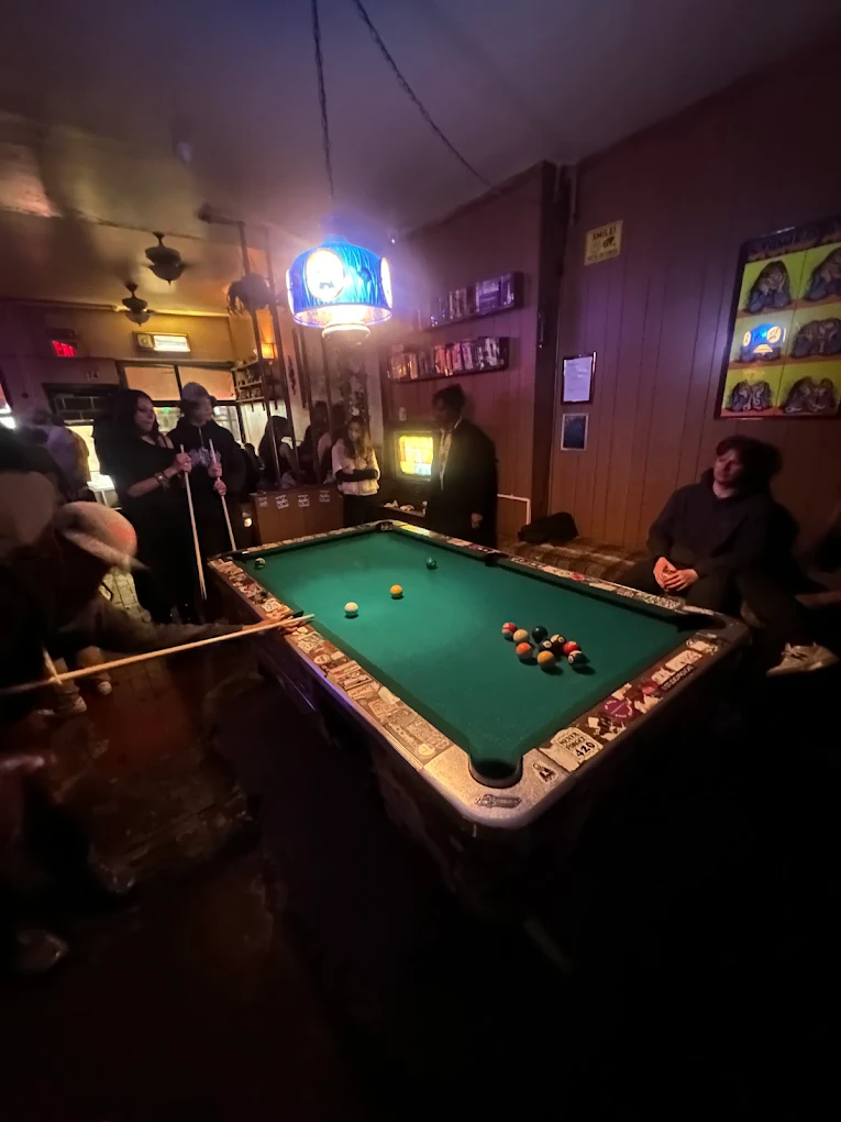 Welcome to the Johnsons pool hall exterior/interior