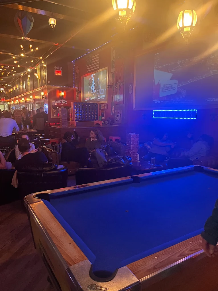 Pioneers Bar pool hall exterior/interior