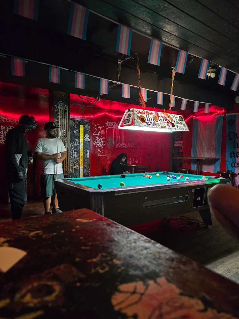 Midway pool hall exterior/interior