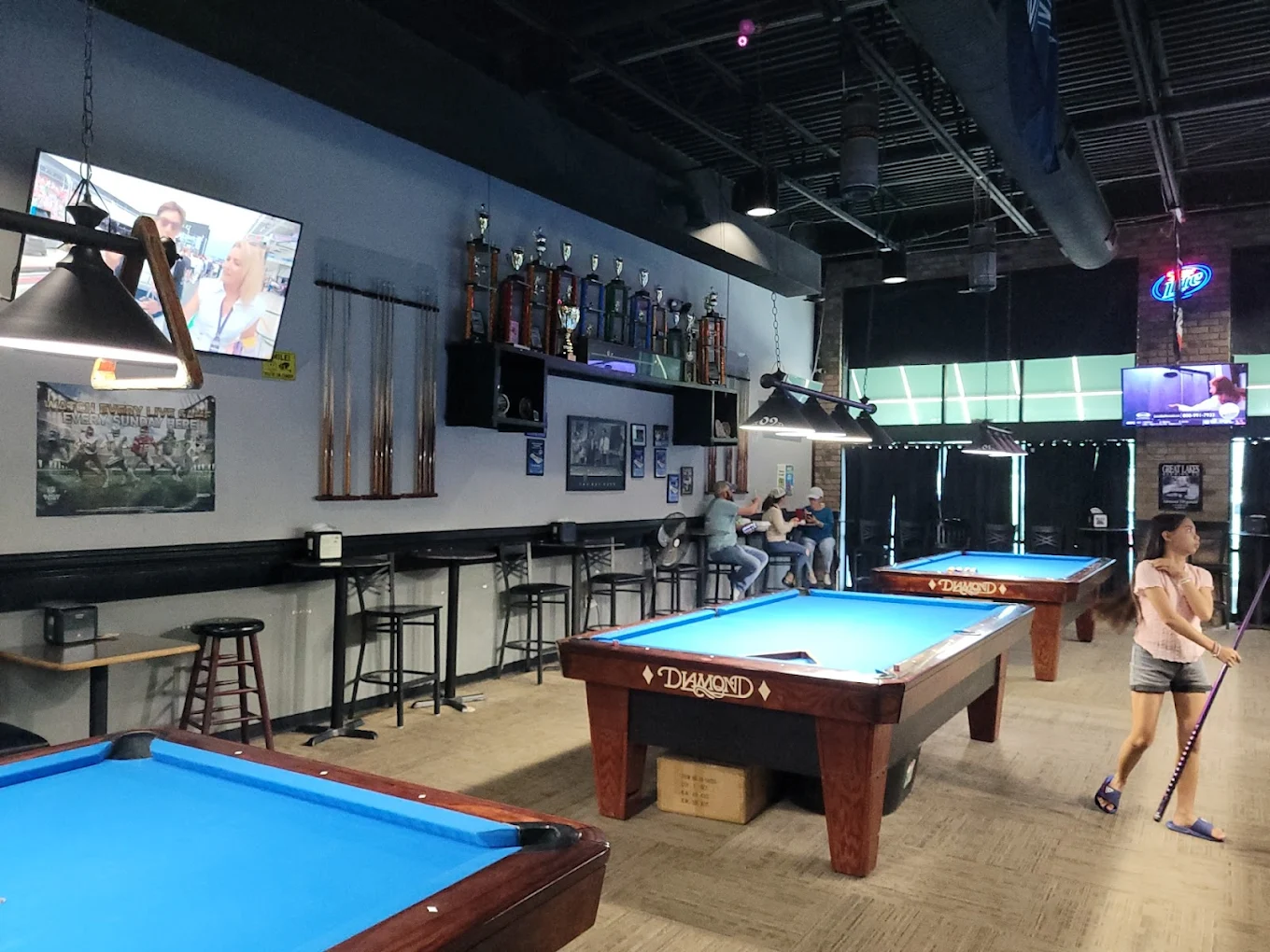 Triple Barrel Tavern pool hall exterior/interior