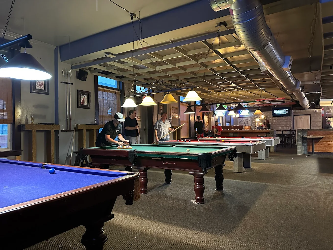 Longshanks Billiards pool hall exterior/interior
