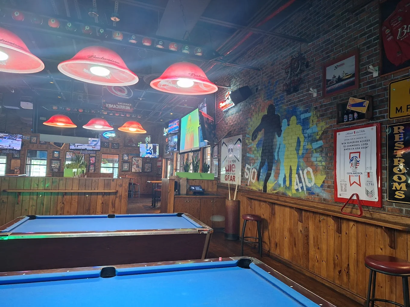 Carolina Ale House pool hall exterior/interior