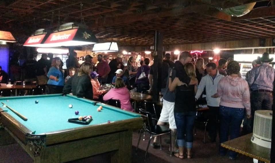 Golden West Bar pool hall exterior/interior