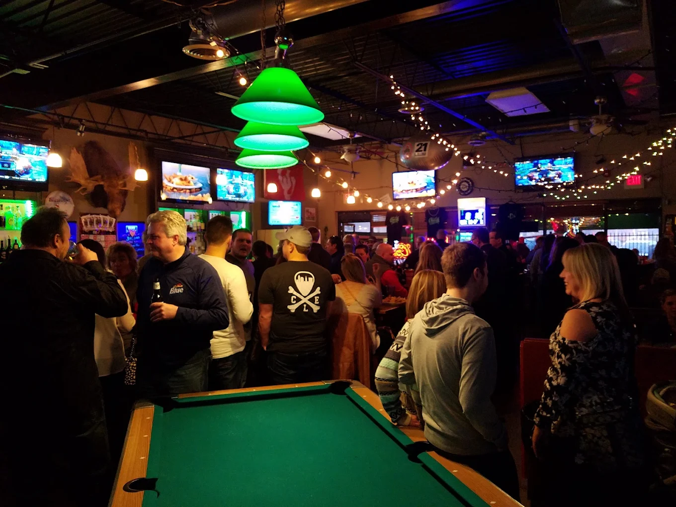 Quench Bar & Grill pool hall exterior/interior