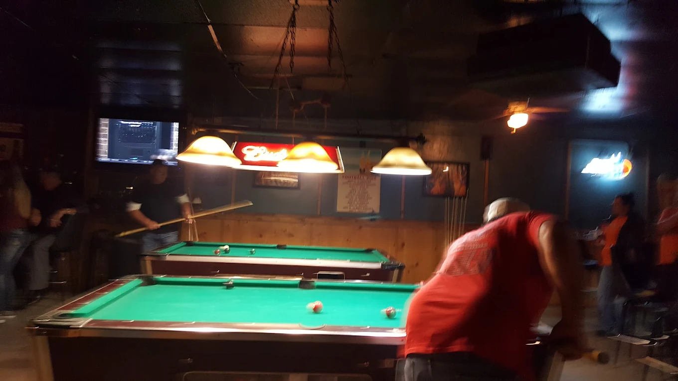 The Barracuda pool hall exterior/interior