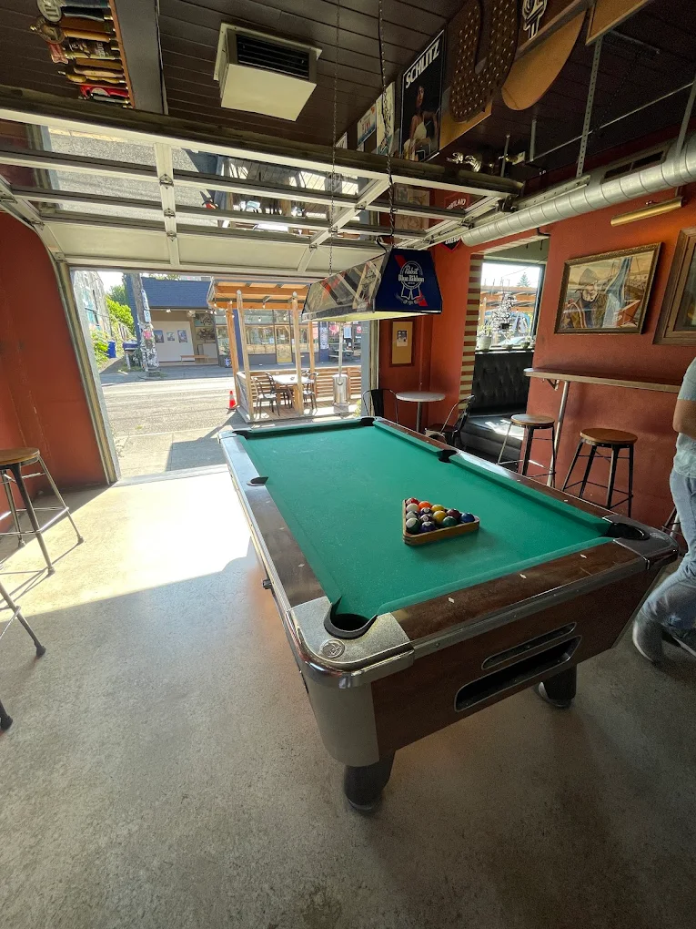 Binks Bar pool hall exterior/interior