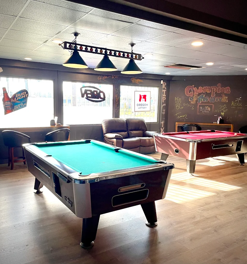 The Station at Springwater pool hall exterior/interior