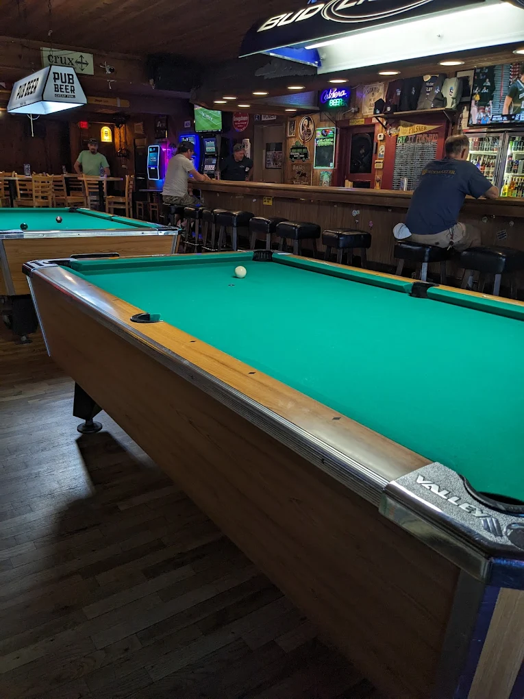 The Talent Club pool hall exterior/interior