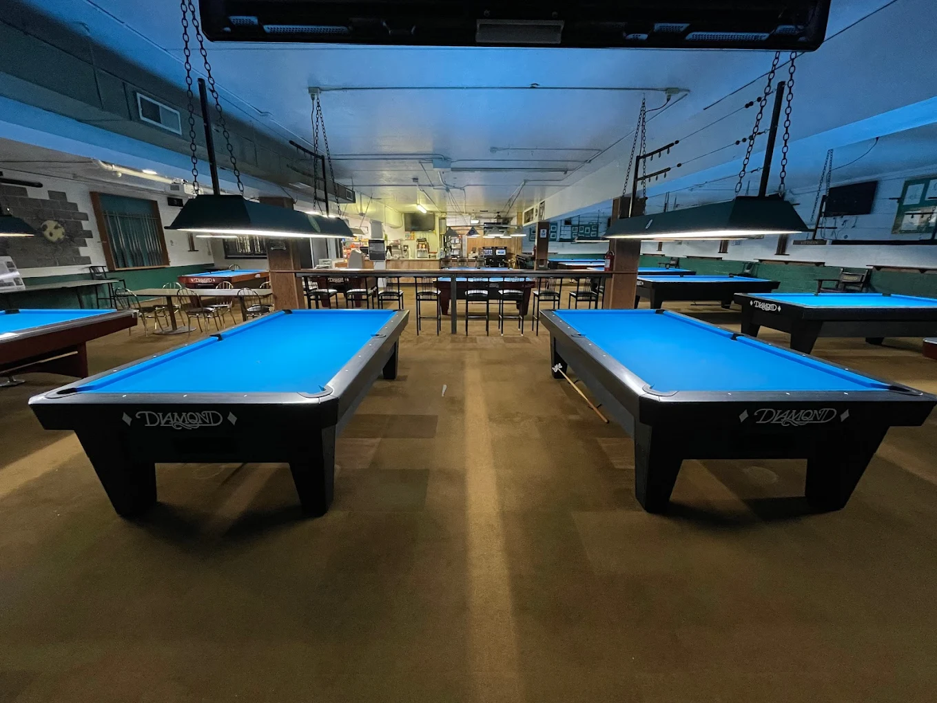 Markley Billiards pool hall exterior/interior