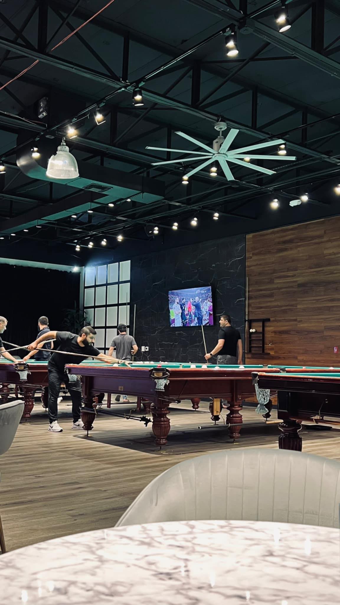 Wise Game Club pool hall exterior/interior