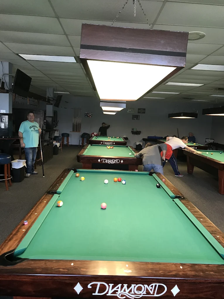 Clarkys Billiards pool hall exterior/interior
