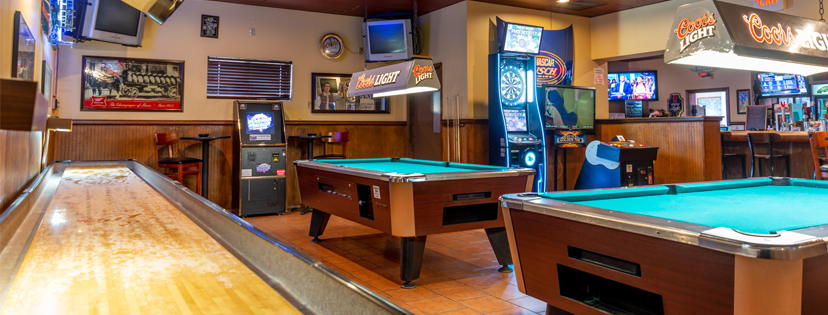 Foxhunt Tavern pool hall exterior/interior