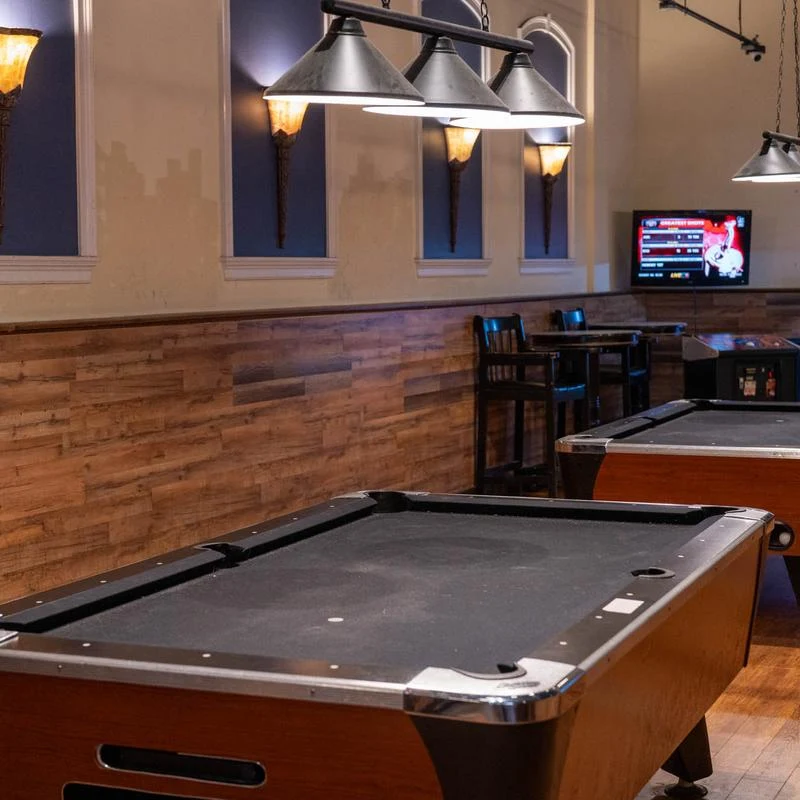 Visa Union pool hall exterior/interior