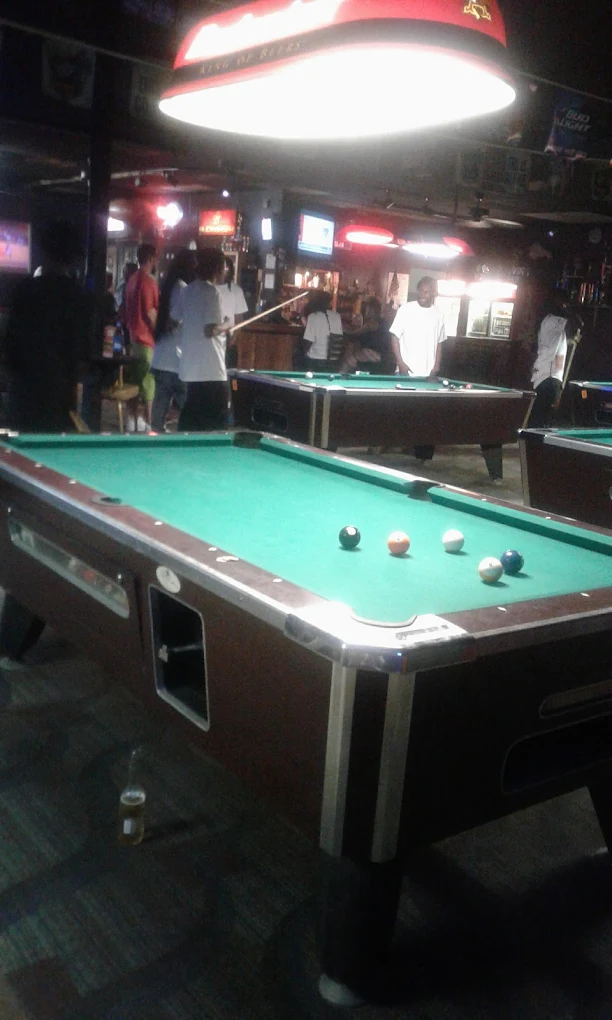 Stroker's Billiards pool hall exterior/interior