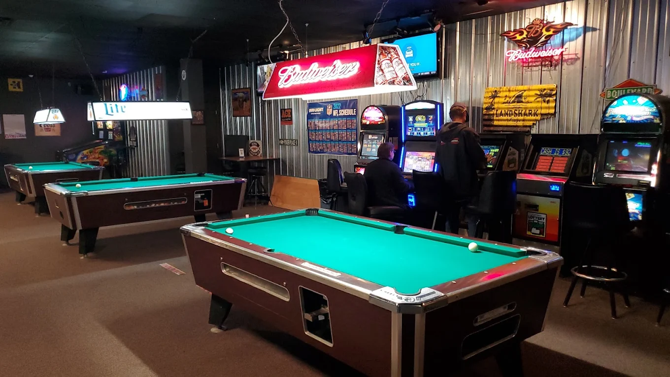 JJ's Billiards & Darts pool hall exterior/interior