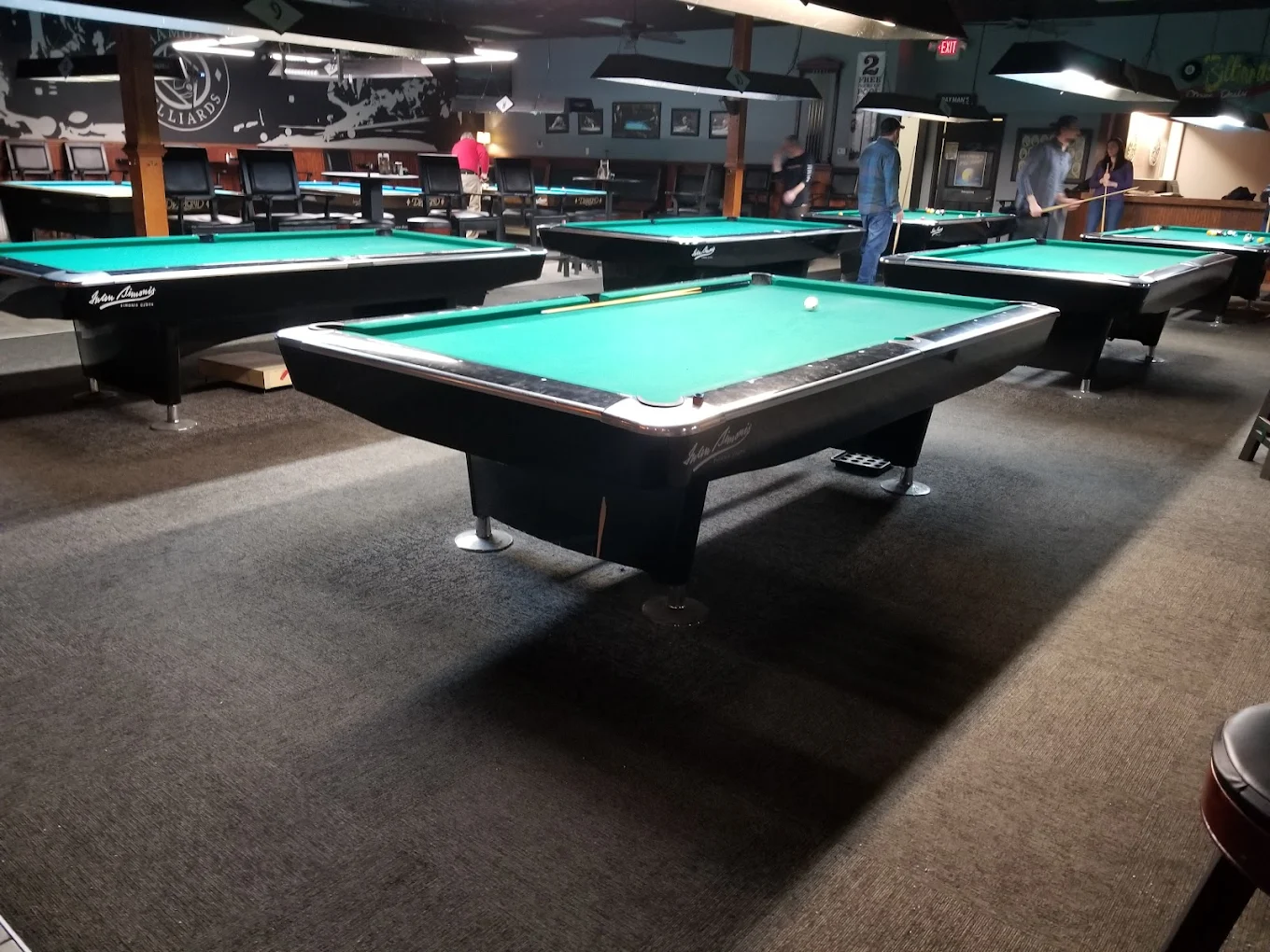 Diamond Billiards pool hall exterior/interior