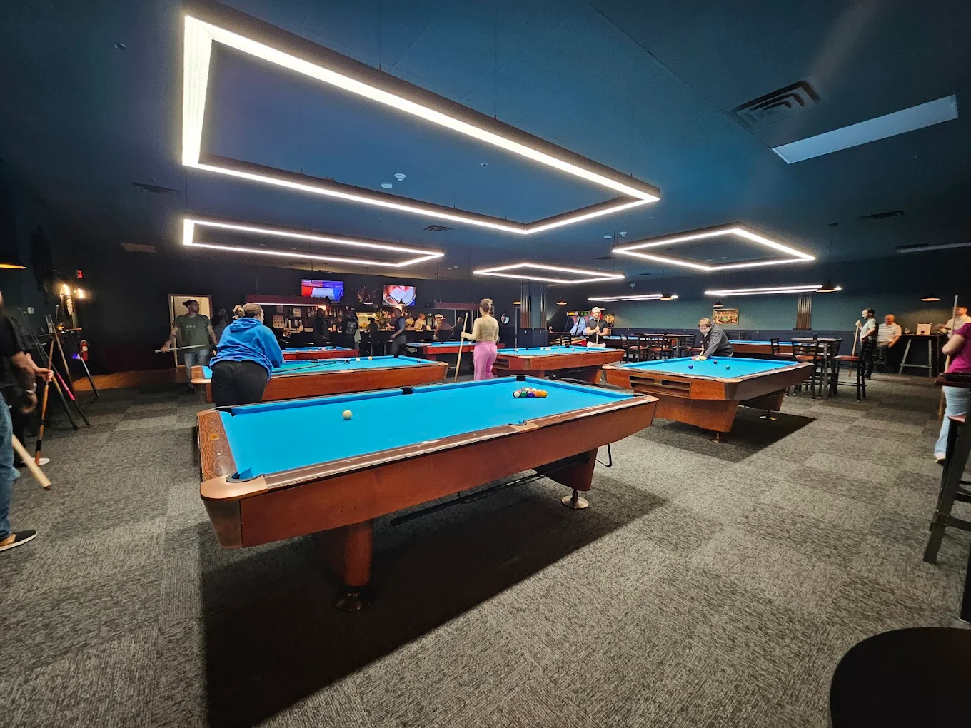 Hudson Billiards pool hall exterior/interior