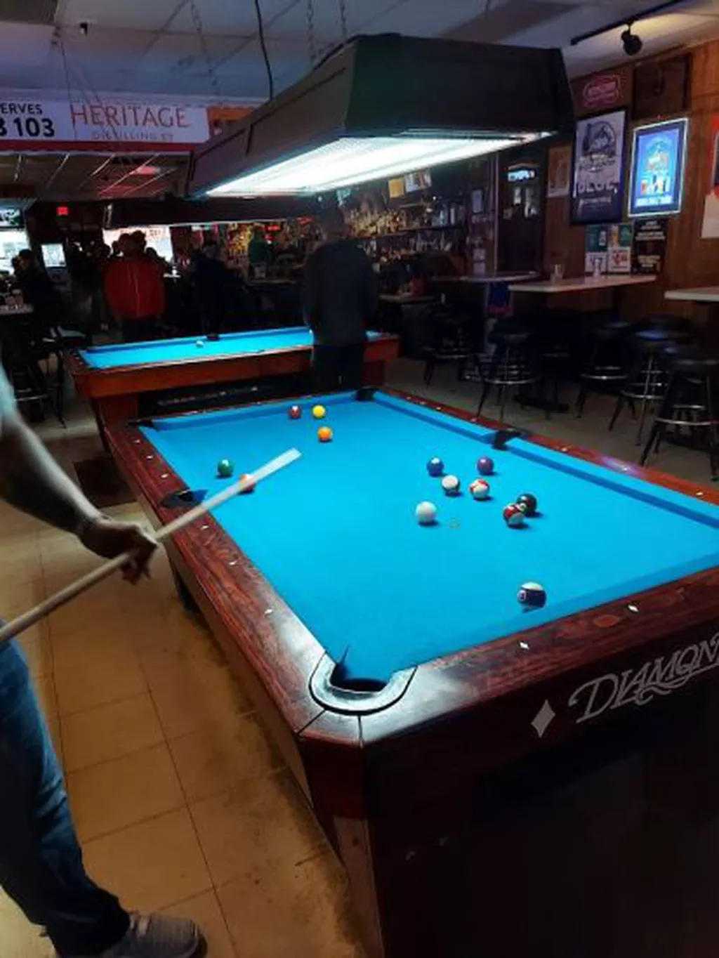 Darwin's Theory pool hall exterior/interior