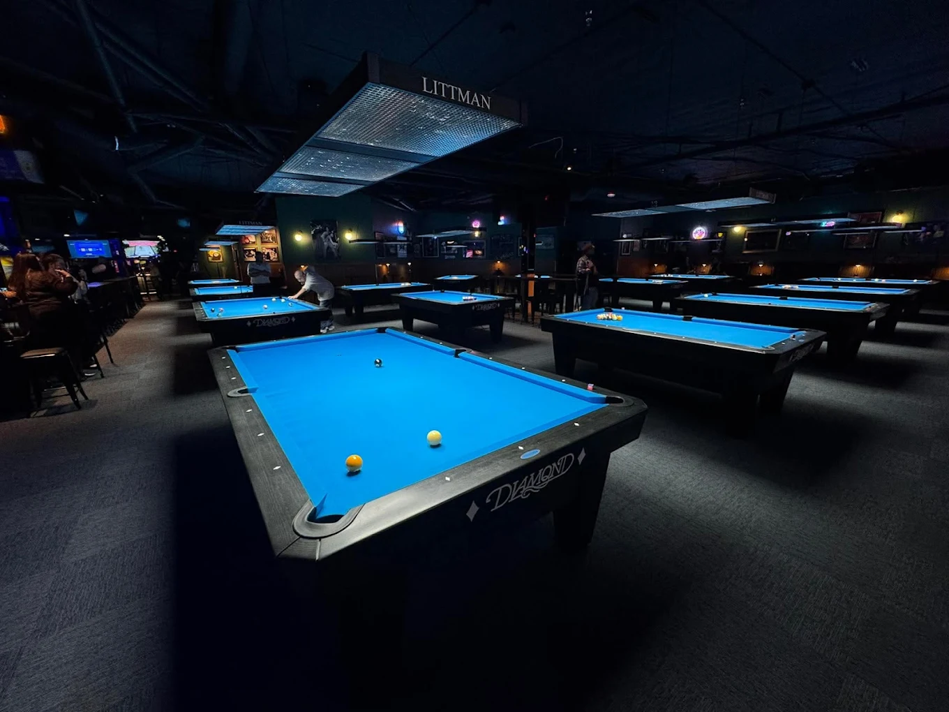 Walter's Billiards pool hall exterior/interior