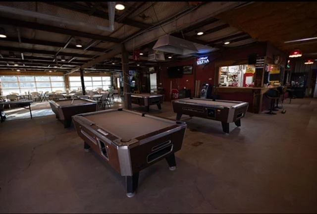 Brokenhorn Productions pool hall exterior/interior