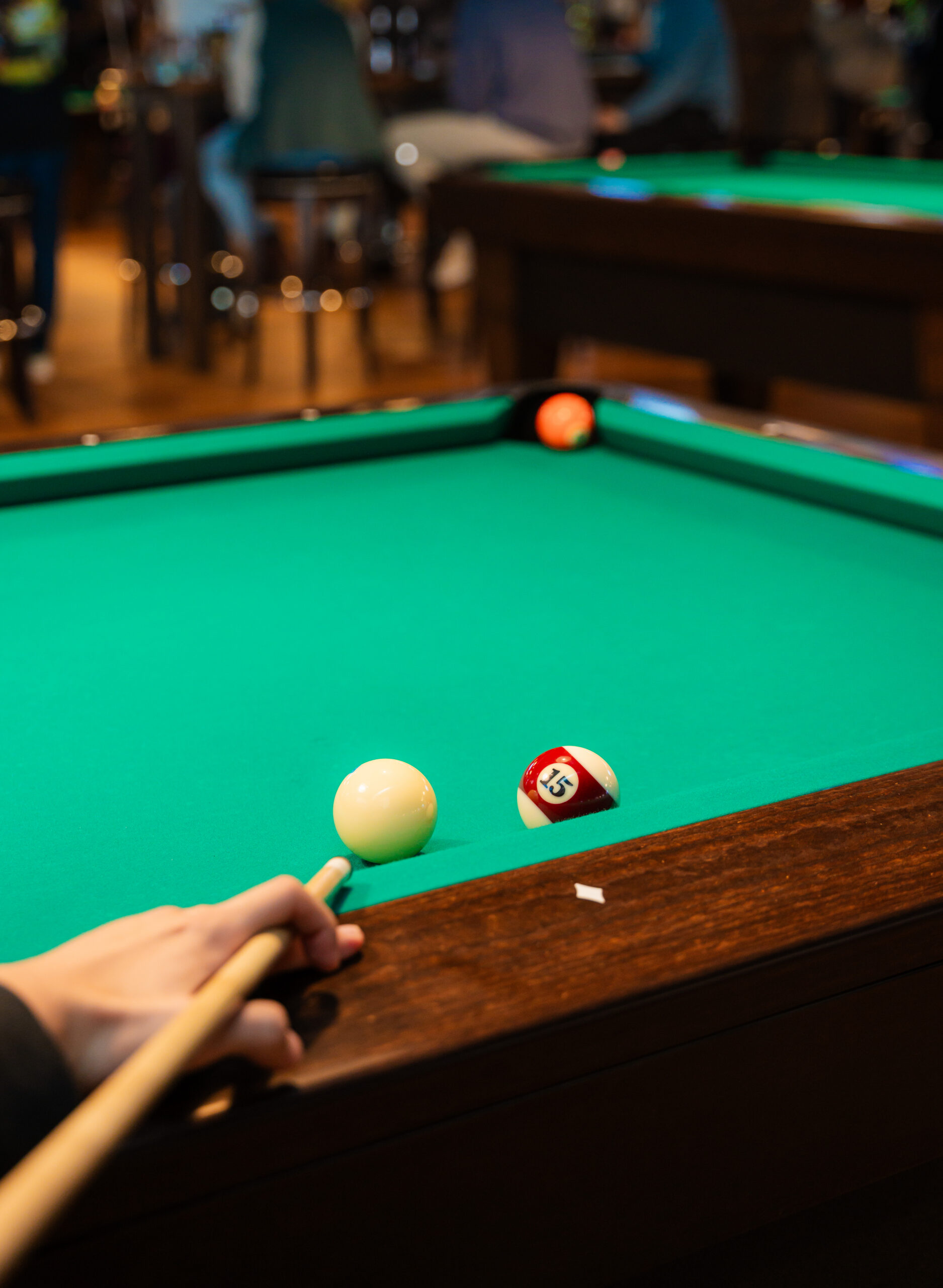 Eddie's Tavern pool hall exterior/interior