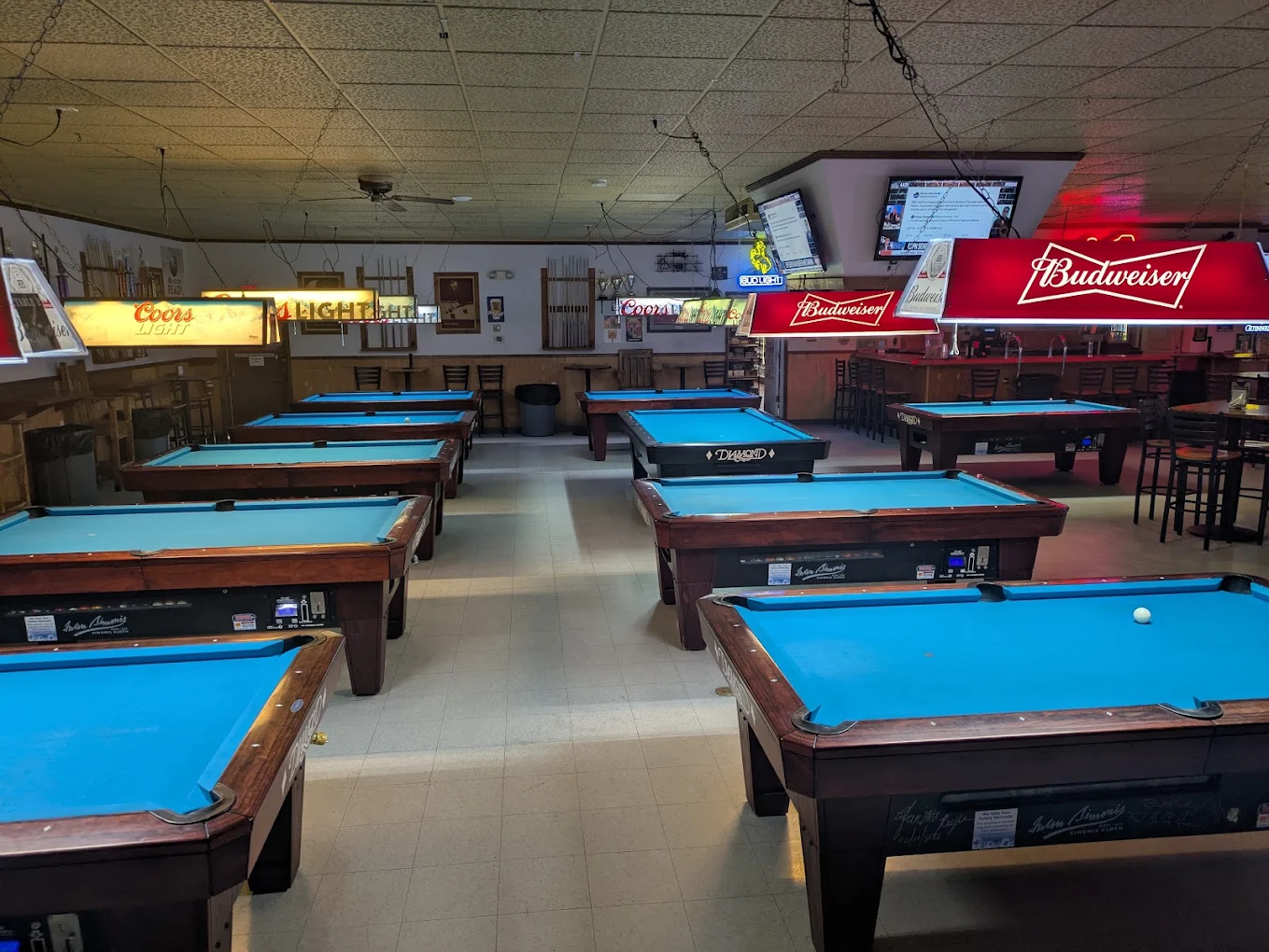 Peppermill Bar & Liquors pool hall exterior/interior