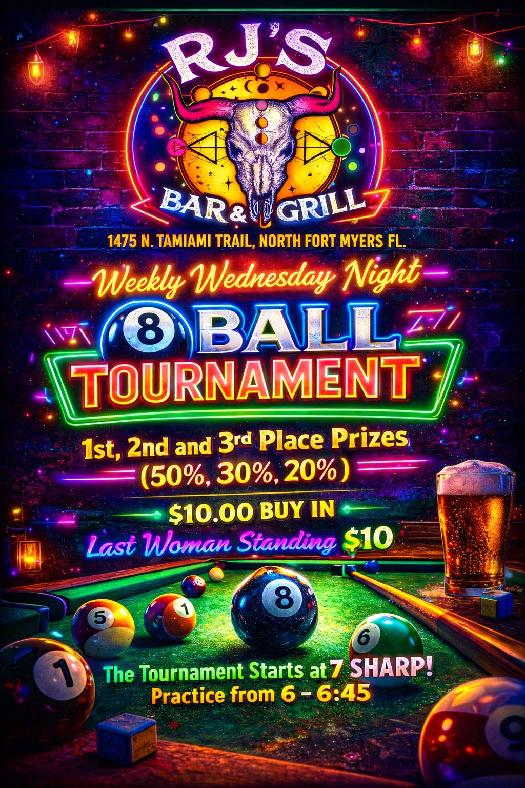 Tournament flyer / rules image