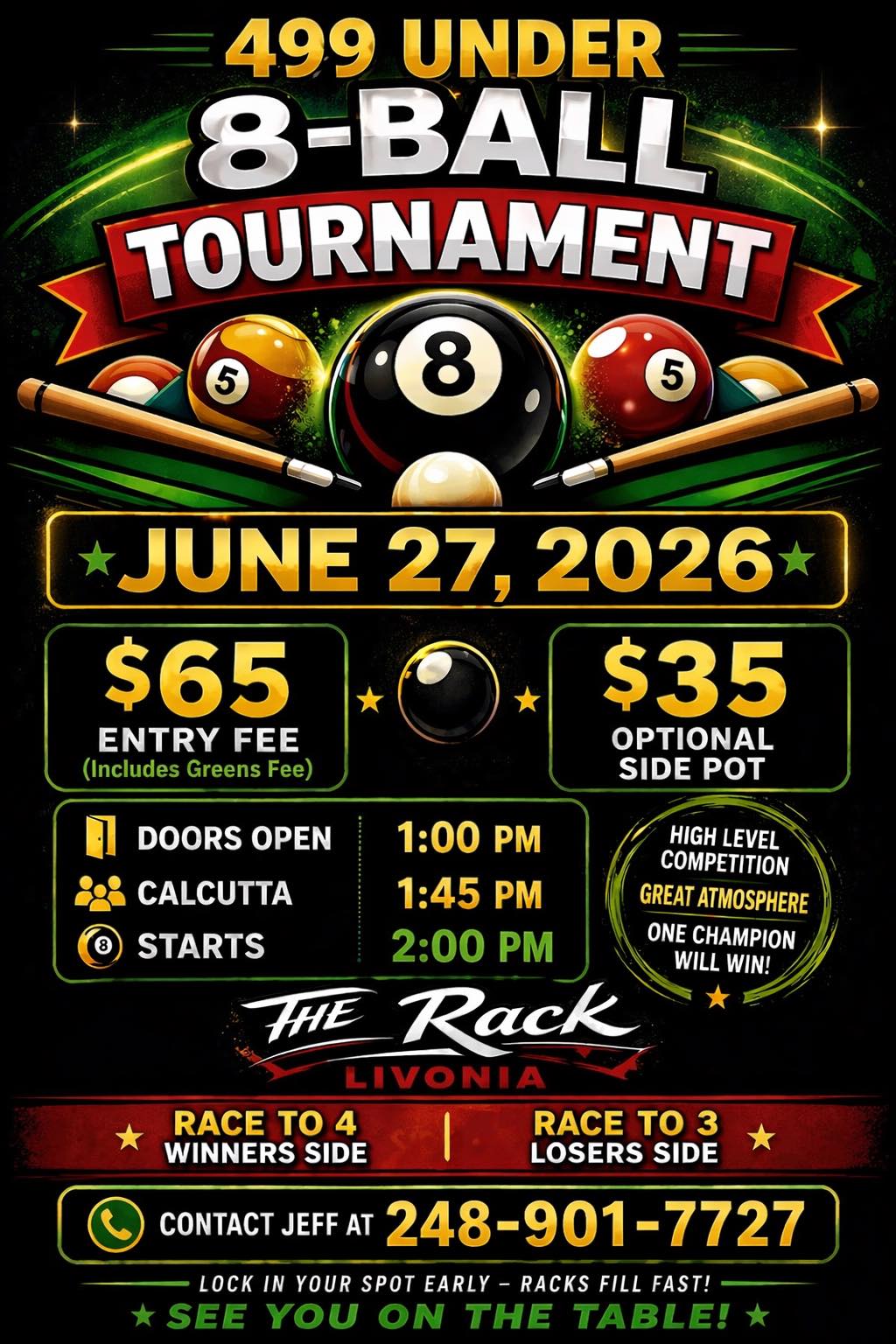 Tournament flyer / rules image