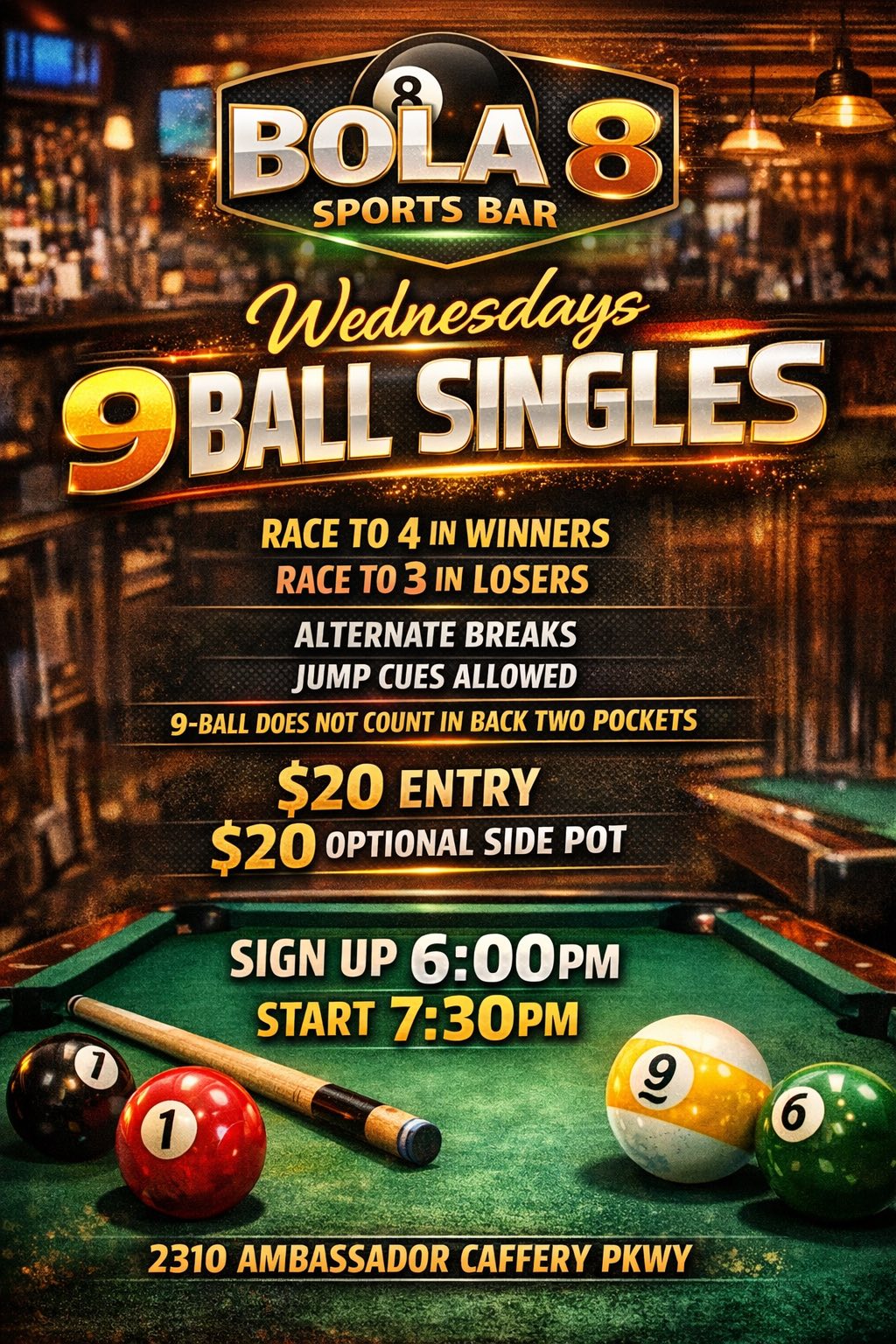 Tournament flyer / rules image