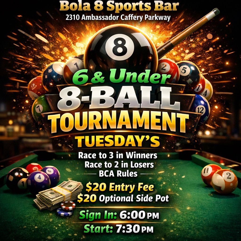 Tournament flyer / rules image