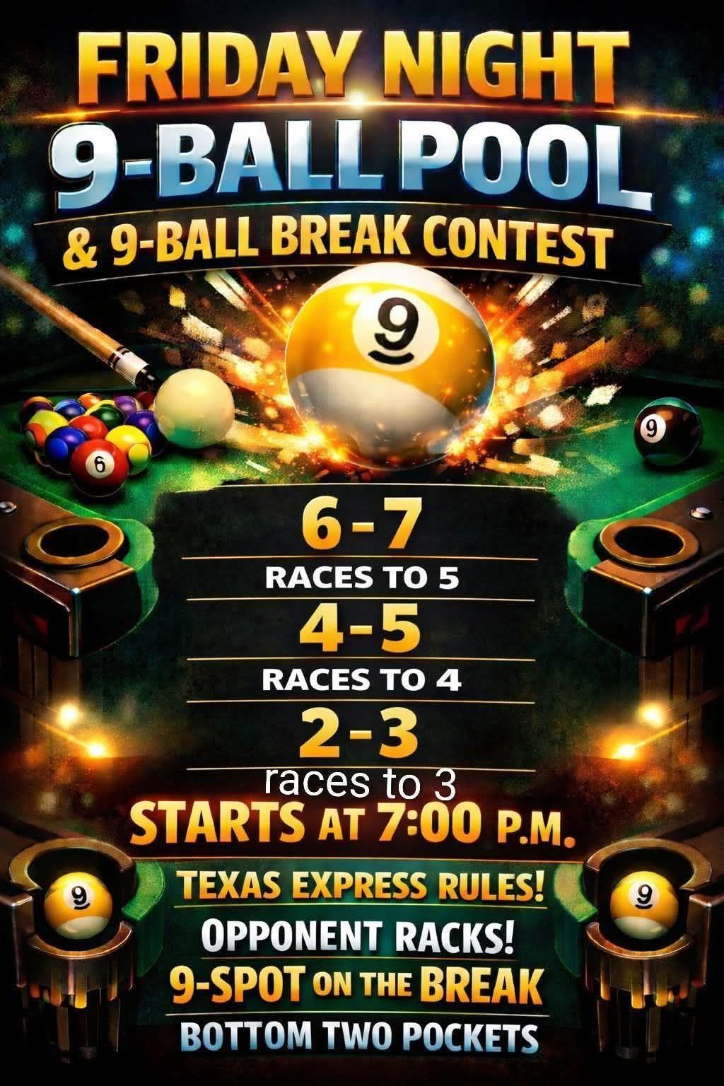 Tournament flyer / rules image
