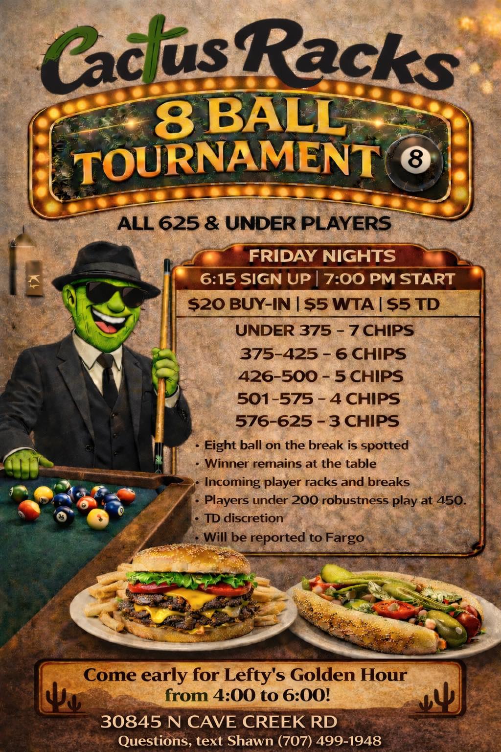 Tournament flyer / rules image