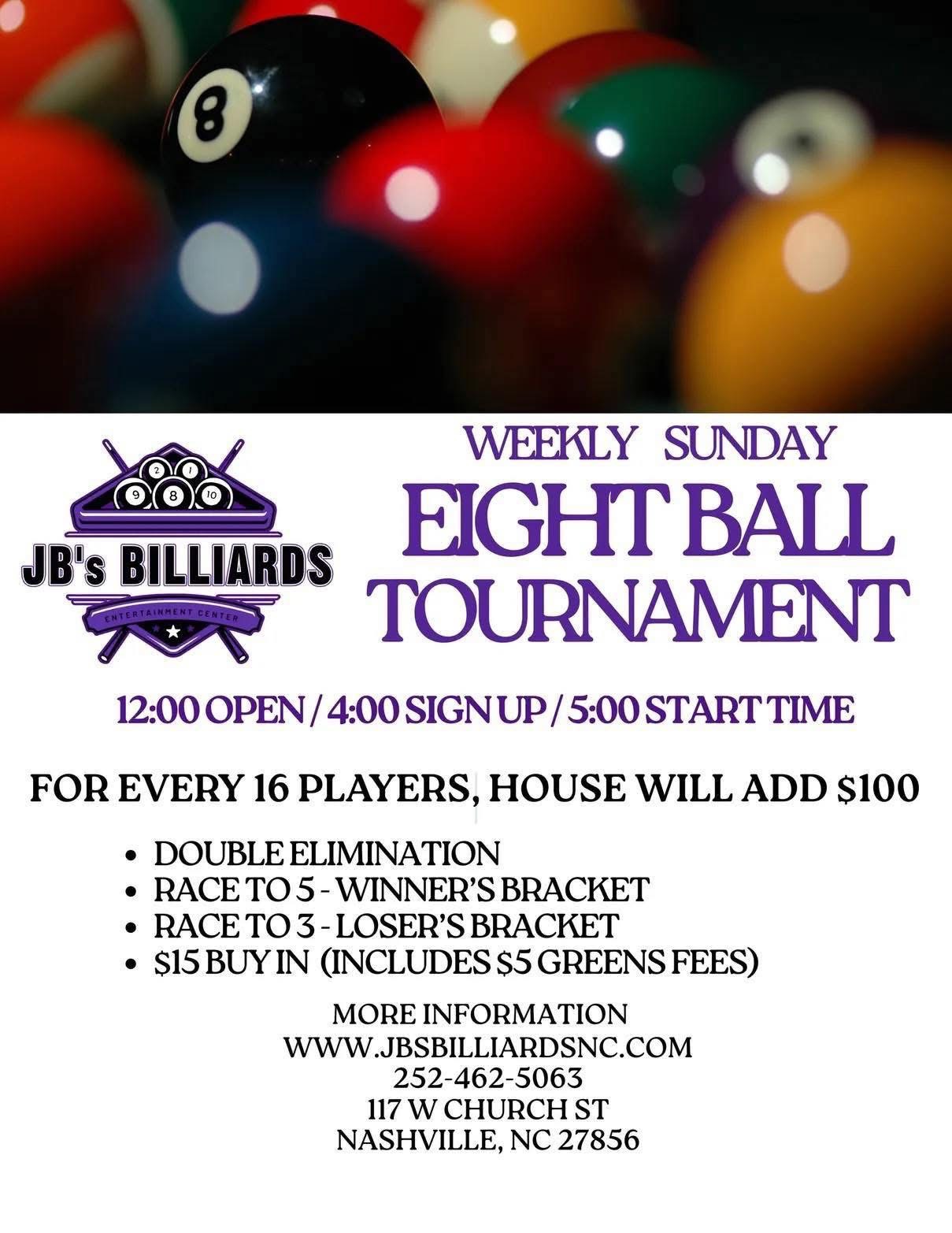 Tournament flyer / rules image