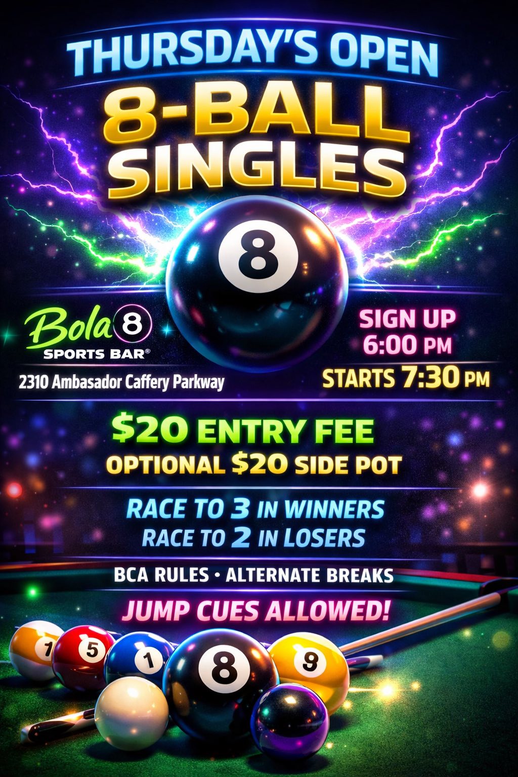Tournament flyer / rules image