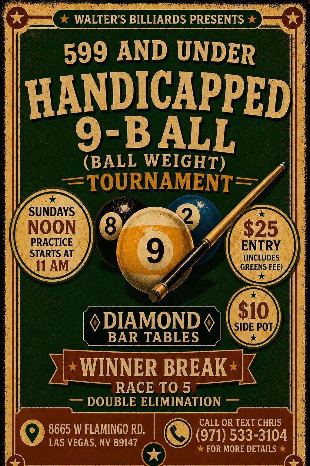 Tournament flyer / rules image