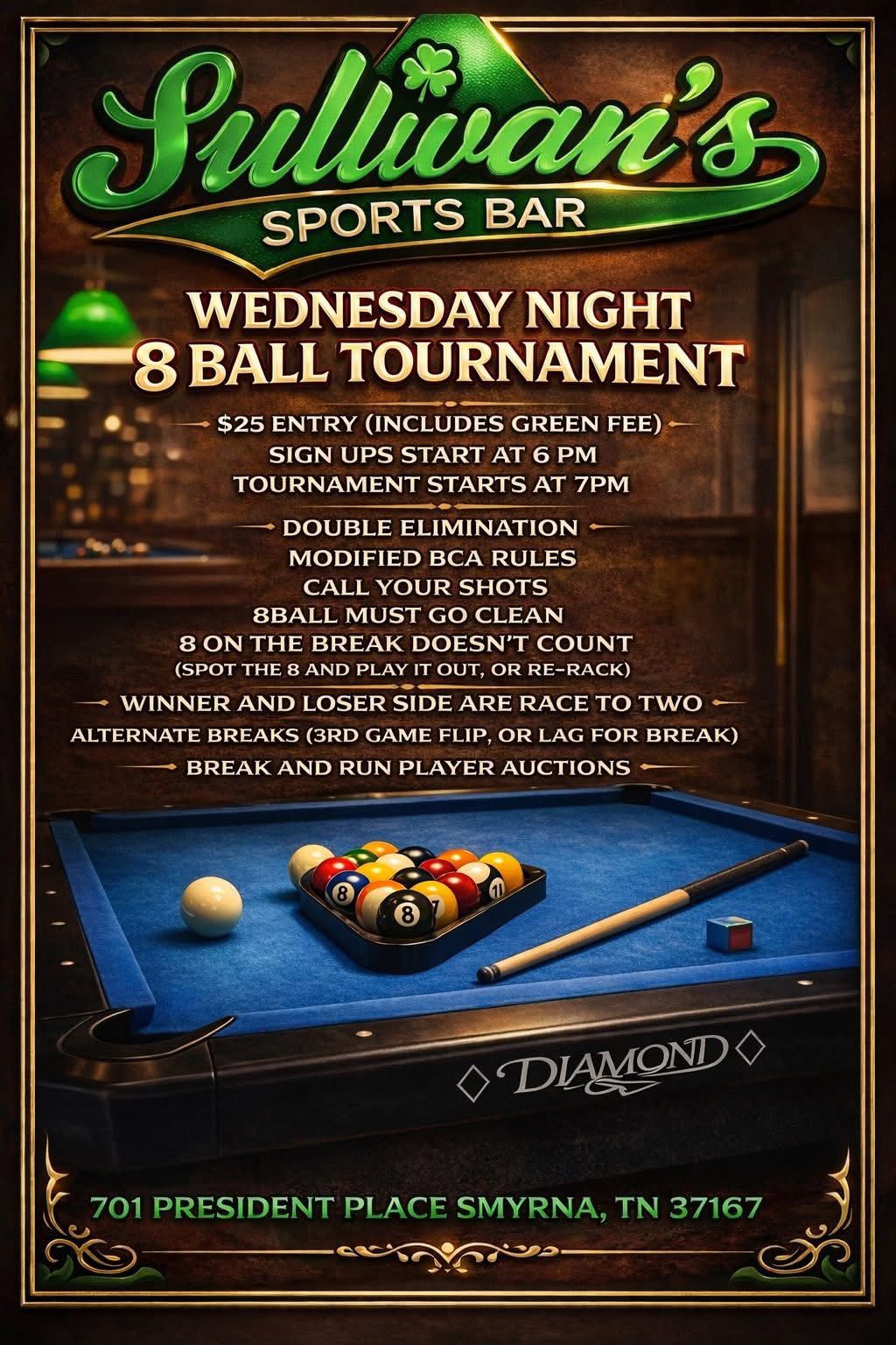 Tournament flyer / rules image