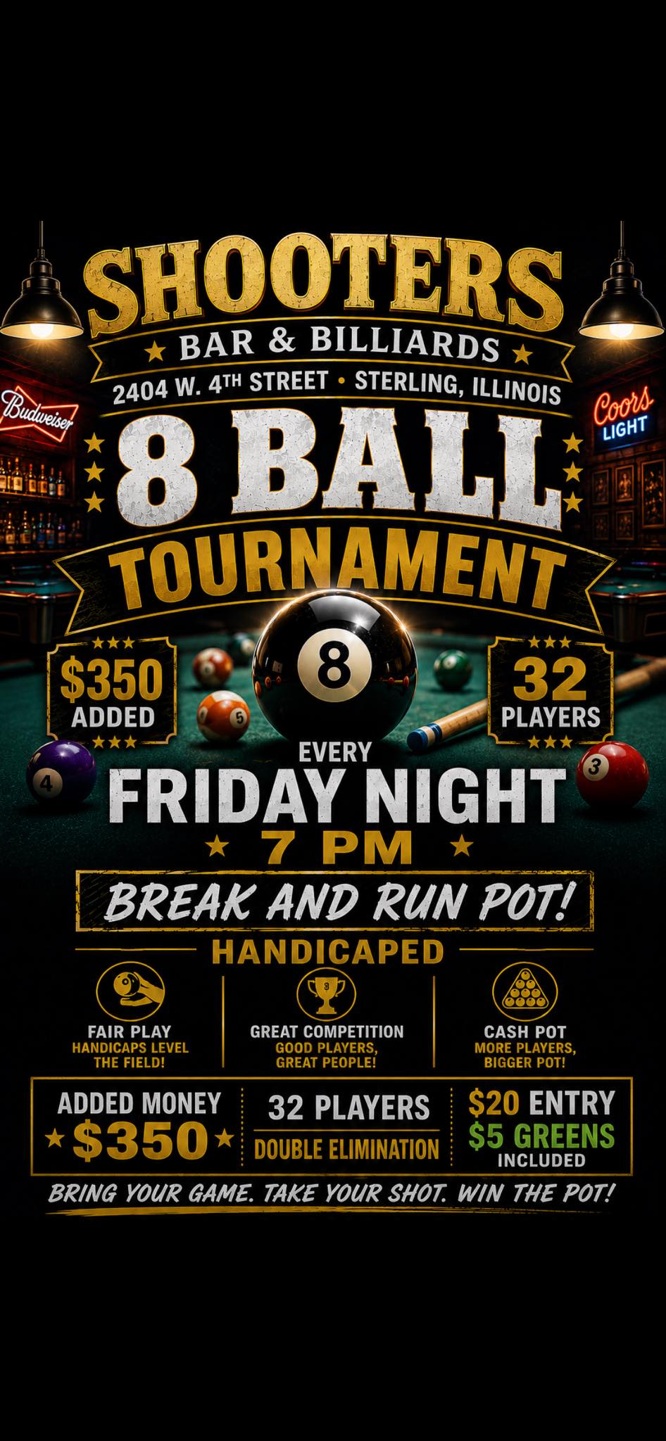 Tournament flyer / rules image