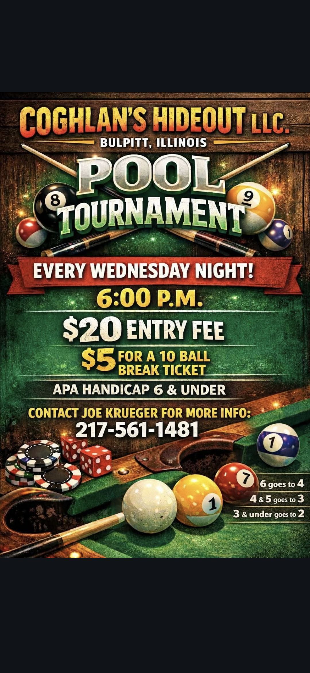Tournament flyer / rules image