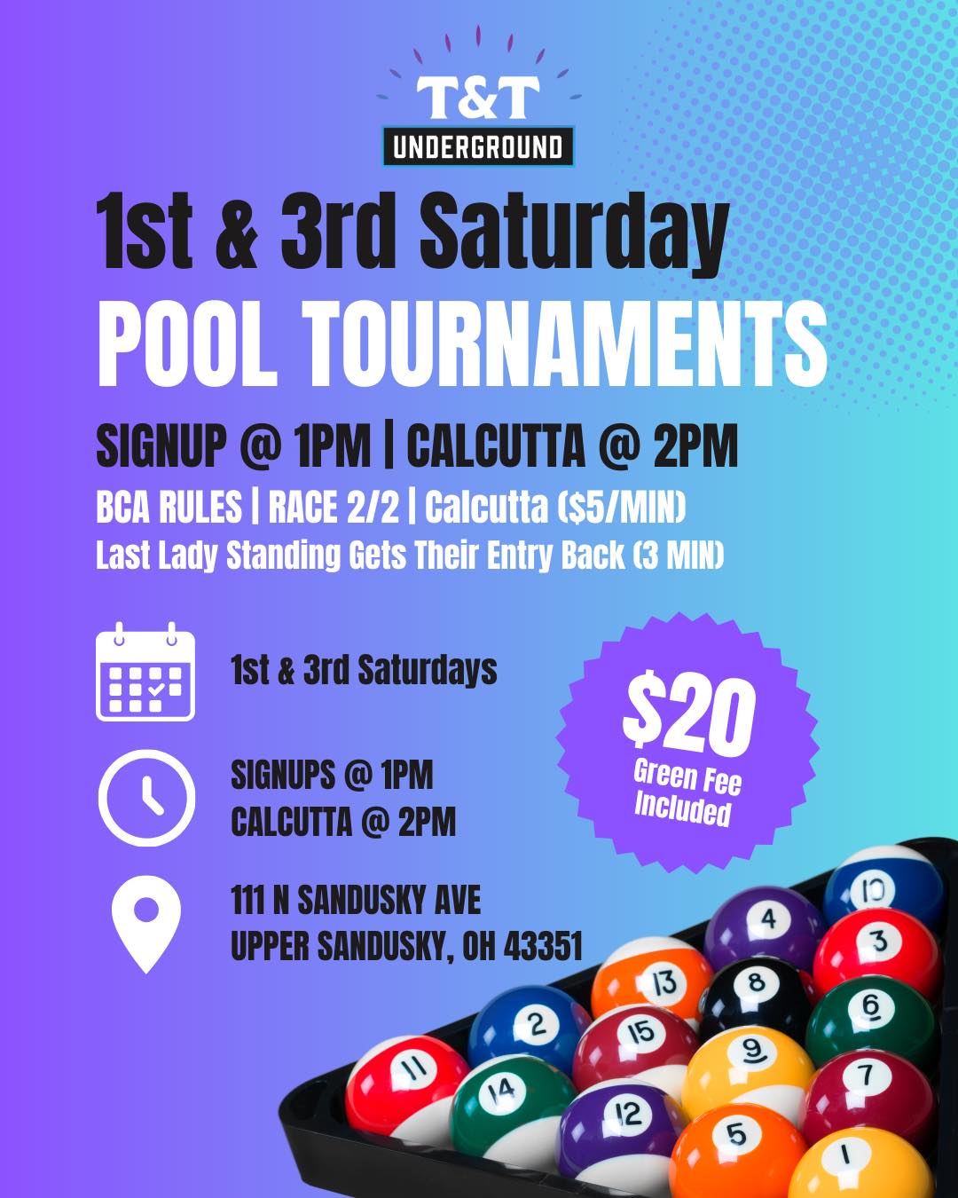 Tournament flyer / rules image