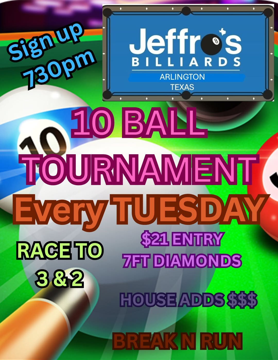 Tournament flyer / rules image